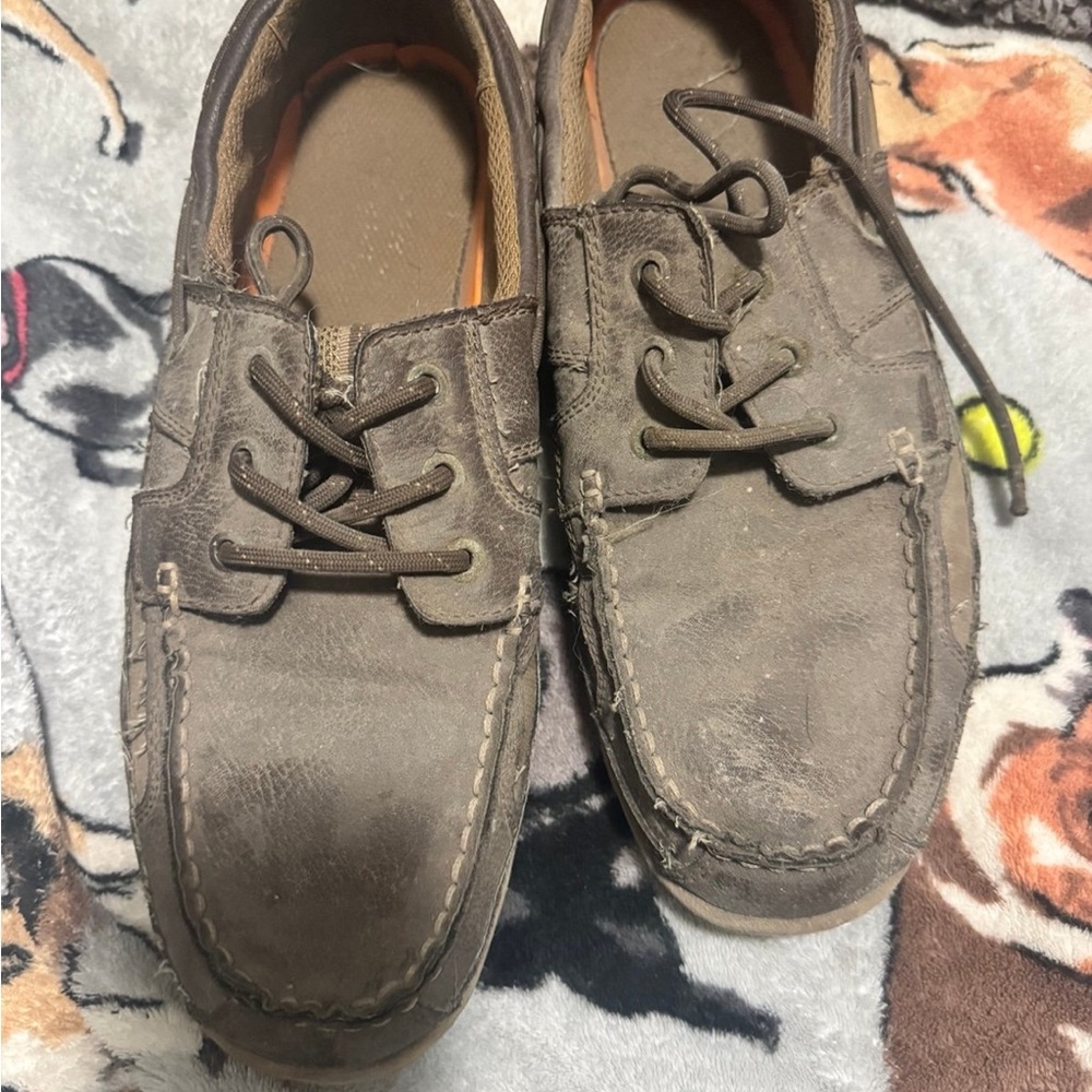 Thom McAn Men's Brown Boat Shoes